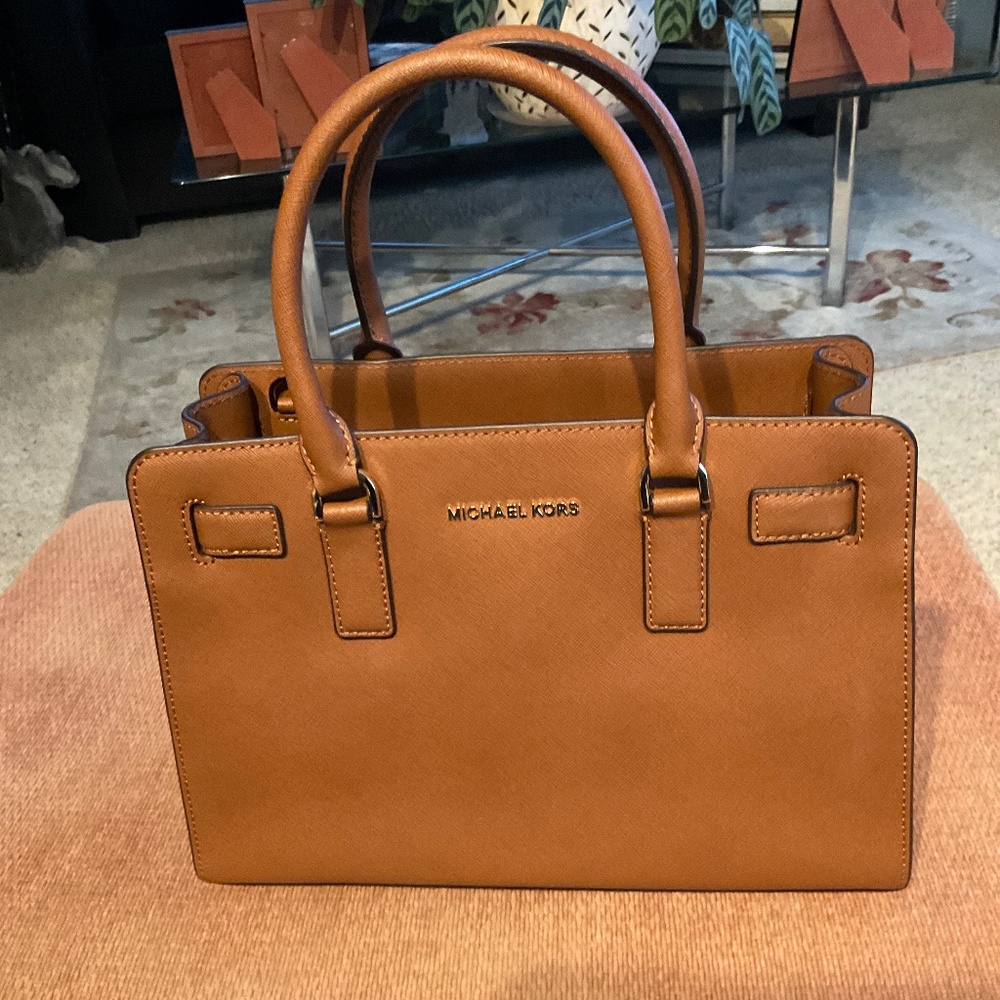 Michael Kors Tan Saffiano Leather Bag